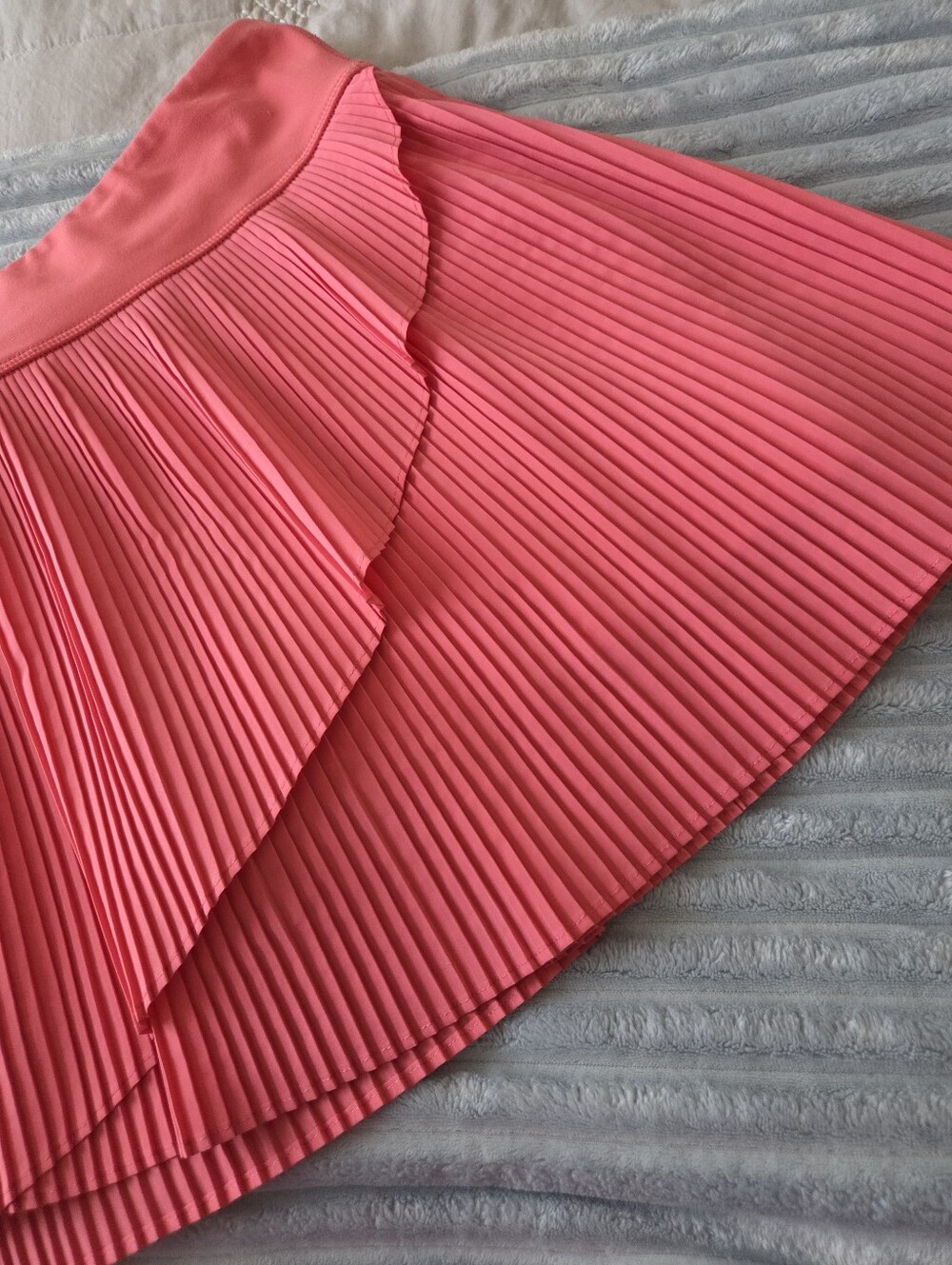 Yogalicious Coral Pink Pleated Skater Skirt - Picture 5 of 9